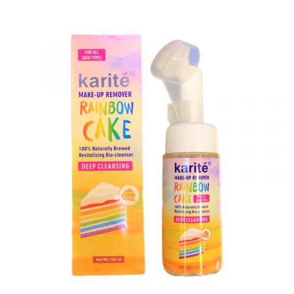 Foam for washing with a brush Karite Make Up Remover Rainbow Cake 150 ml